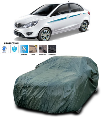 CODOKI Car Cover For Tata Zest (With Mirror Pockets)(Green)
