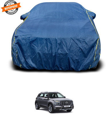 PAGORA Car Cover For Hyundai Venue (With Mirror Pockets)(Blue)