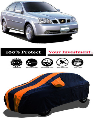 Amexride Car Cover For Chevrolet Optra 1.6 L (With Mirror Pockets)(Orange)
