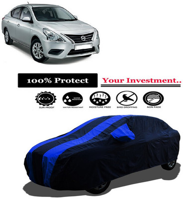 Amexride Car Cover For Nissan Almera 1.5 SXE (With Mirror Pockets)(Multicolor)