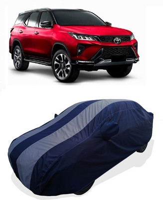 Coxtor Car Cover For Toyota New Fortuner (With Mirror Pockets)(Grey)