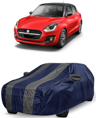 ANTOFY Car Cover For Maruti Suzuki Swift AMT ZXI (With Mirror Pockets)(Grey, Blue)