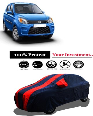 Amexride Car Cover For Maruti Suzuki Alto 800 LXI Opt Petrol (With Mirror Pockets)(Red)