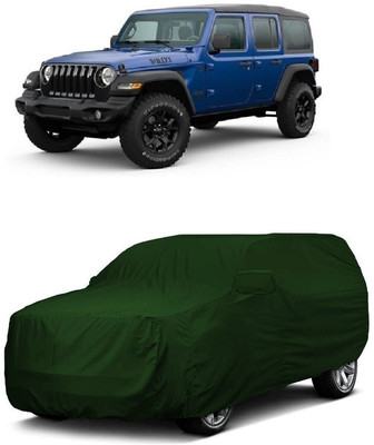 ANTOFY Car Cover For Jeep Wrangler Unlimited 4X4 (With Mirror Pockets)(Green)