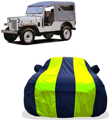 Tricway Car Cover For Mahindra Commander 750 ST (With Mirror Pockets)(Yellow)