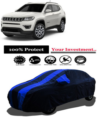 Amexride Car Cover For Jeep Compass 2.0 Limited Diesel (With Mirror Pockets)(Multicolor)