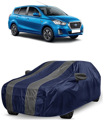 ANTOFY Car Cover For Datsun Go Plus D Petrol (With Mirror Pockets)(Grey, Blue)
