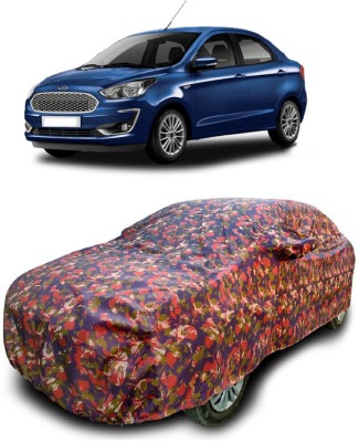 ANTOFY Car Cover For Ford Figo Aspire (With Mirror Pockets)(Multicolor)