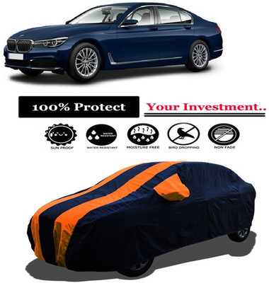 Amexride Car Cover For BMW 7 Series 740Li DPE Signature Petrol (With Mirror Pockets)(Orange)