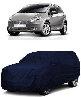 ANTOFY Car Cover For Fiat Punto Emotion 1.4L (With Mirror Pockets)(Blue)