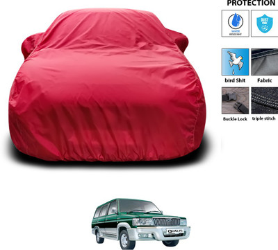 PAGORA Car Cover For Toyota Qualis (With Mirror Pockets)(Maroon)