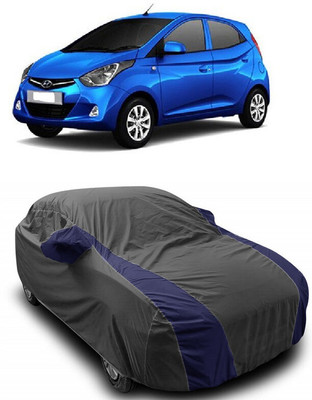 ANTOFY Car Cover For Hyundai EON 1.0 Kappa Magna Plus Optional (With Mirror Pockets)(Grey, Blue)