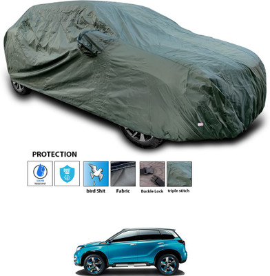 GOSHIV-car and bike accessories Car Cover For Maruti Suzuki Vitara Brezza (With Mirror Pockets)(Green)