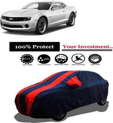 Amexride Car Cover For Chevrolet Camaro 3.4L (With Mirror Pockets)(Red)