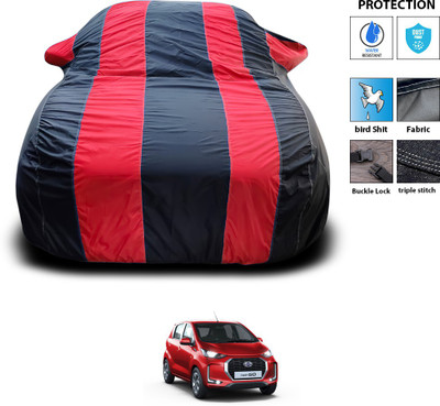 GOSHIV-car and bike accessories Car Cover For Datsun Redi GO AMT 1.0 (With Mirror Pockets)(Red)
