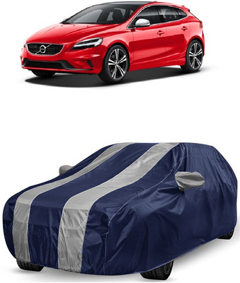 ANTOFY Car Cover For Volvo V40 D3 R-Design (With Mirror Pockets)(White, Blue)