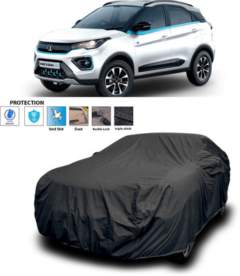 GOSHIV-car and bike accessories Car Cover For Tata Nexon (With Mirror Pockets)(Black)