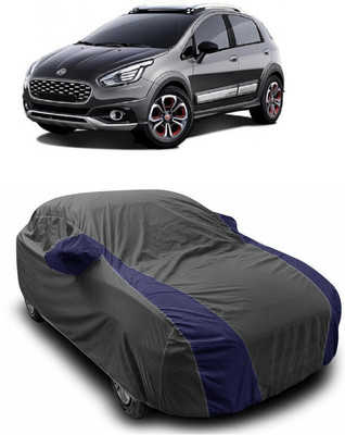 ANTOFY Car Cover For Fiat Abarth Avventura 1.4 T-Jet Petrol (With Mirror Pockets)(Grey, Blue)