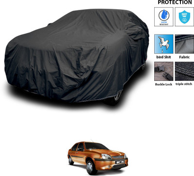 PAGORA Car Cover For Ford Ikon (With Mirror Pockets)(Black)