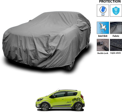 CODOKI Car Cover For Chevrolet Beat (With Mirror Pockets)(Grey)