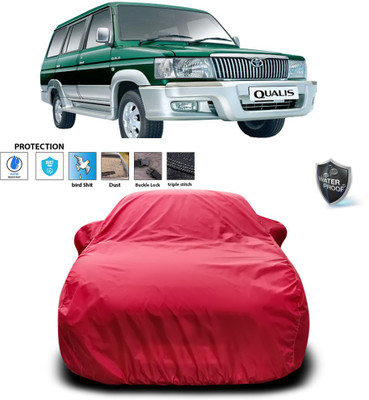 PAGORA Car Cover For Toyota Qualis (With Mirror Pockets)(Maroon)