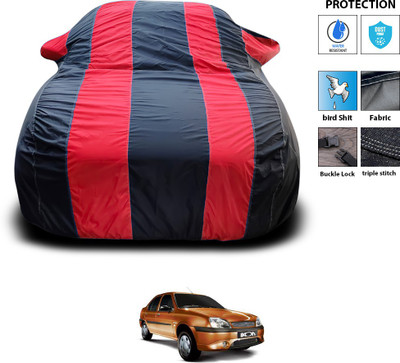 PAGORA Car Cover For Ford Ikon (With Mirror Pockets)(Red)