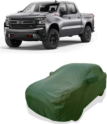 Tricway Car Cover For Chevrolet Silverado 6.2L (With Mirror Pockets)(Green)