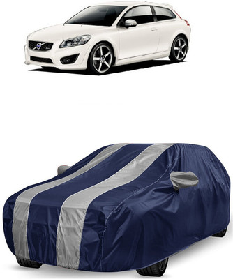 ANTOFY Car Cover For Volvo C30 R (With Mirror Pockets)(White, Blue)