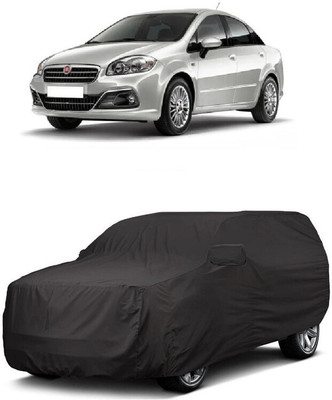 ANTOFY Car Cover For Fiat Linea Power Up 1.3 Dynamic Diesel (With Mirror Pockets)(Grey)