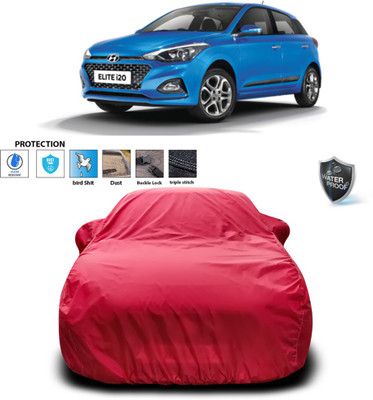 CODOKI Car Cover For Hyundai Elite i20 (With Mirror Pockets)(Maroon)