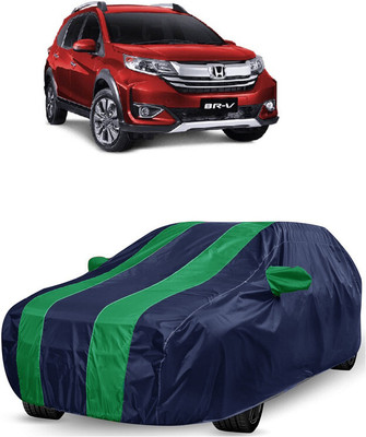 ANTOFY Car Cover For Honda BRV (With Mirror Pockets)(Green, Blue)