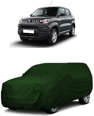 ANTOFY Car Cover For Maruti Suzuki S-Presso Std (O) (With Mirror Pockets)(Green)
