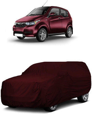 ANTOFY Car Cover For Mahindra e2oPlus P6 (With Mirror Pockets)(Maroon)