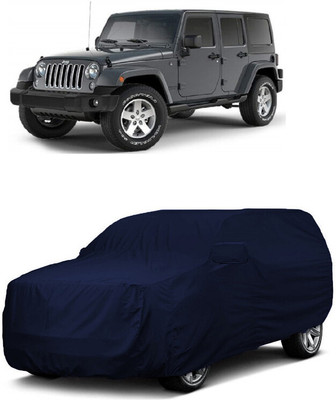 ANTOFY Car Cover For Jeep Wrangler Unlimited 3.6 4X4 (With Mirror Pockets)(Blue)