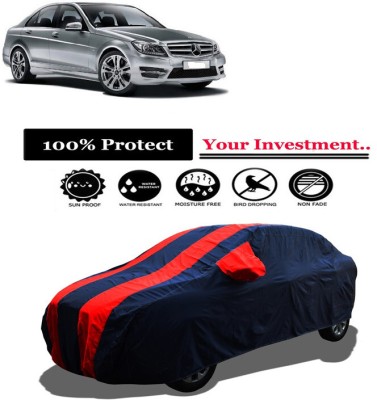 Amexride Car Cover For Mercedes Benz C-Class C200 CGI Avantgarde (With Mirror Pockets)(Red)