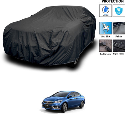 CODOKI Car Cover For Maruti Suzuki Ciaz (With Mirror Pockets)(Black)