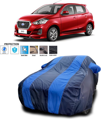 PAGORA Car Cover For Nissan Go (With Mirror Pockets)(Blue)