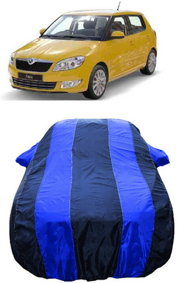 Wegather Car Cover For Skoda Fabia Ambition Plus 1.2 TDI CR (With Mirror Pockets)(Blue)