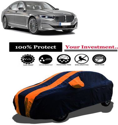 Amexride Car Cover For BMW 7 Series (With Mirror Pockets)(Orange)
