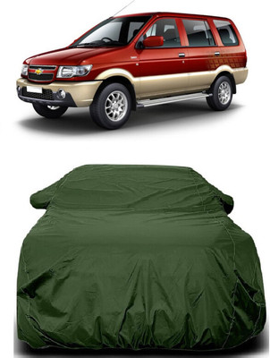 Autoprime Car Cover For Chevrolet Tavera (With Mirror Pockets)(Green)