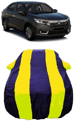 Wegather Car Cover For Honda Amaze (With Mirror Pockets)(Yellow)