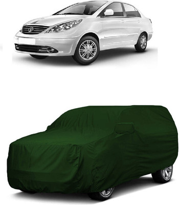 ANTOFY Car Cover For Tata Manza (With Mirror Pockets)(Green)