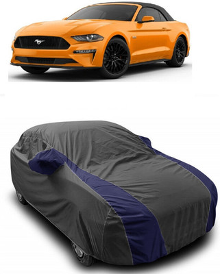 ANTOFY Car Cover For Ford Mustang Facelift (With Mirror Pockets)(Grey, Blue)