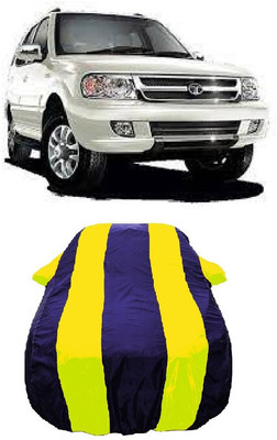 Wegather Car Cover For Tata Safari DICOR 2.2 LX 4x2 (With Mirror Pockets)(Yellow)