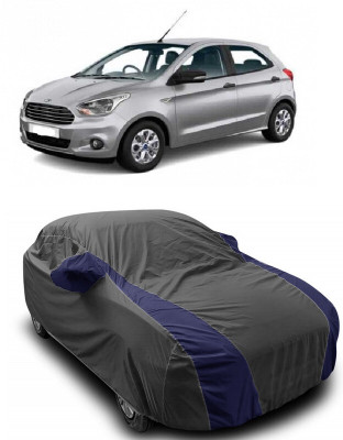 ANTOFY Car Cover For Ford Figo 1.5D Titanium Plus MT (With Mirror Pockets)(Grey, Blue)