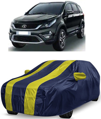ANTOFY Car Cover For Tata Hexa XTA Diesel (With Mirror Pockets)(Yellow, Blue)