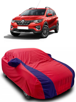ANTOFY Car Cover For Renault Triber RXT Petrol (With Mirror Pockets)(Red, Blue)