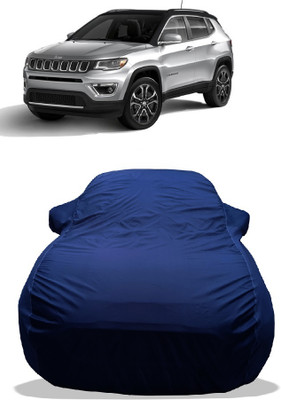 Wegather Car Cover For Jeep Compass 2.0 Limited Plus 4X4 Diesel (With Mirror Pockets)(Blue)