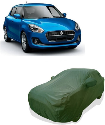 Tricway Car Cover For Maruti Suzuki Swift Hybrid (With Mirror Pockets)(Green)