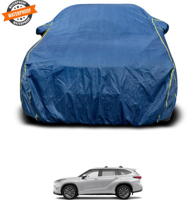 PAGORA Car Cover For Toyota Highlander (With Mirror Pockets)(Blue)